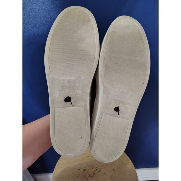 Vince Gold Satin Platform Womens Sneaker Shoes Size 9.5 - Picture 9 of 9